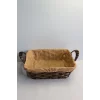 Clk Dıkdörtgen Kumaslı Hasır Sepet 24*25*8,5 1045
