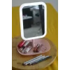 Led Işıklı Kare Makyaj Aynası Şarj edilebilir 3 Farklı Renk