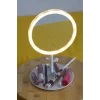 Led Işıklı Yuvarlak Makyaj Aynası Şarj edilebilir 3 Farklı Renk