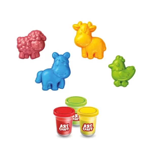 03993 Art Craft Çiftlik Hayvanları Hamur Set 168 Gr -fentoys