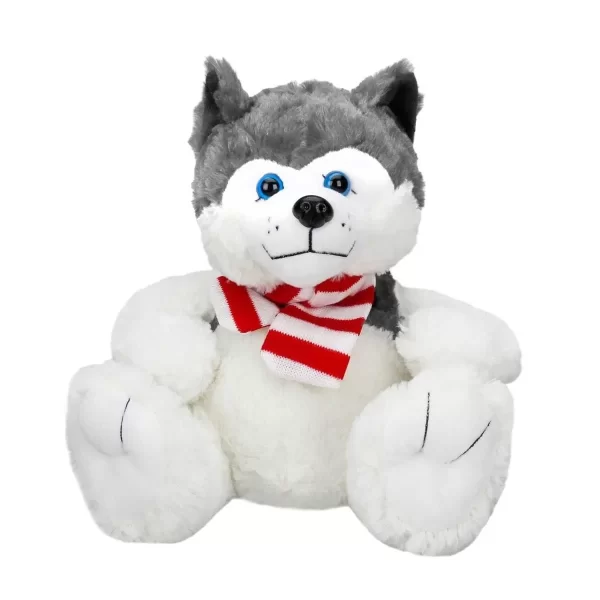 1030 Oturan Husky Atkılı Köpek 30 Cm