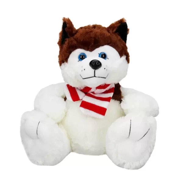 1030 Oturan Husky Atkılı Köpek 30 Cm