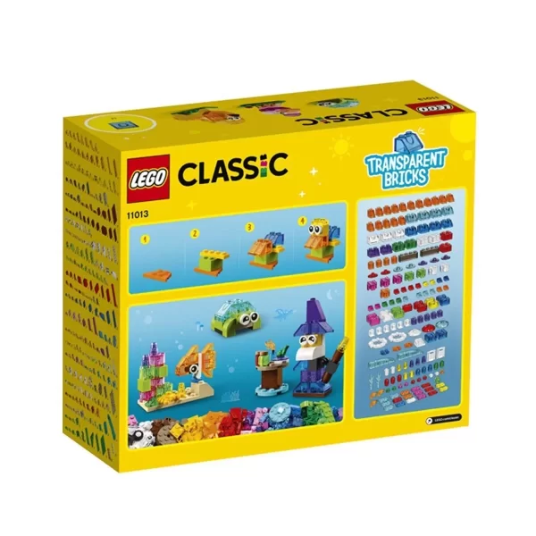 11013 Lego Classic Yaratıcı Şeffaf Yapım Parçaları 500 Parça +4 Yaş