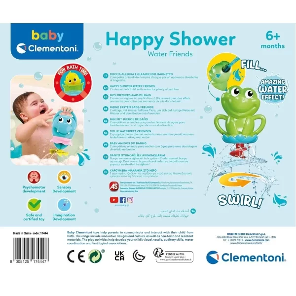 17444 Baby Clementoni - İlk Arkadaşlarım Banyo Oyuncağı +6 Ay