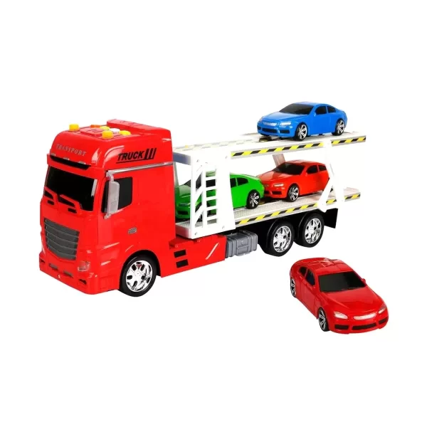 2326 1:24 Maxx Wheels Sesli Ve Işıklı 2 Katlı Transporter Tır 44 Cm