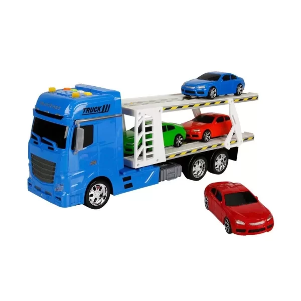 2326 1:24 Maxx Wheels Sesli Ve Işıklı 2 Katlı Transporter Tır 44 Cm