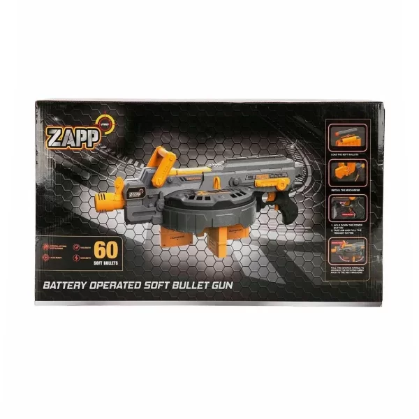 4573 Zapp Toys 60 Mermili Sünger Dart Atan Silah 54 Cm -sunman