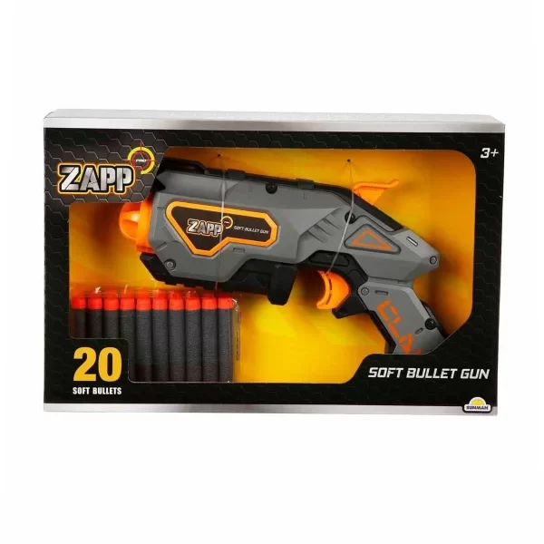 4576 Zapp Toys 20 Mermili Sünger Dart Atan Silah 28 Cm