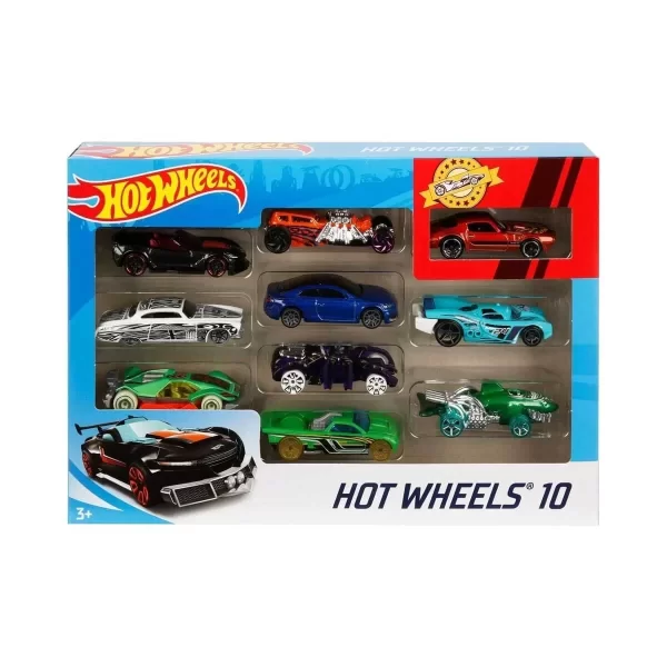 54886 Hot Wheels 10lu Araba Seti - Karışık Asorti  - Erkol Özel Kampanya Fiyatı