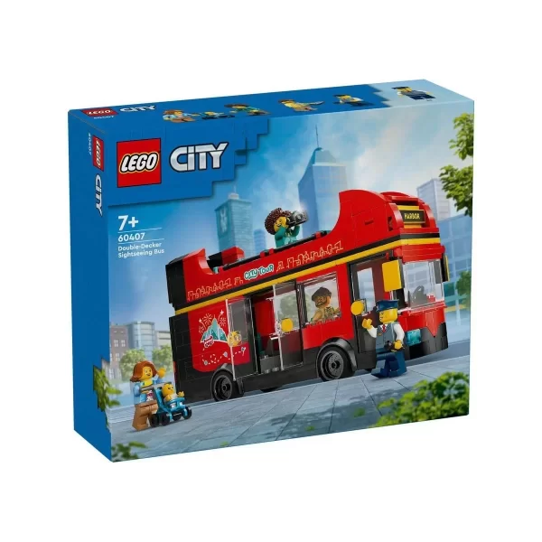 60407 Lego City Kırmızı İki Katlı Tur Otobüsü 384 Parça +7 Yaş