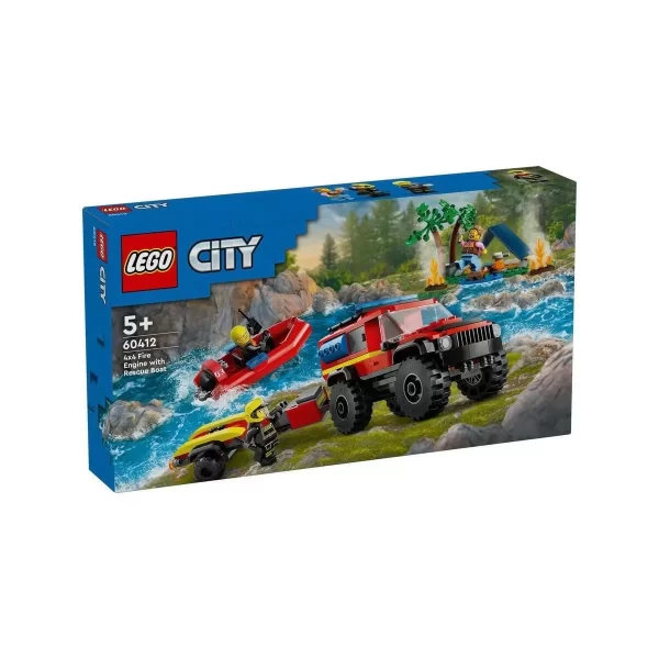 60412 Lego City 4x4 Kurtarma Botlu İtfaiye Kamyonu 301 Parça +5 Yaş