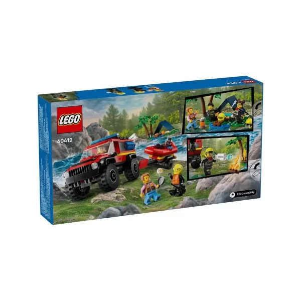 60412 Lego City 4x4 Kurtarma Botlu İtfaiye Kamyonu 301 Parça +5 Yaş