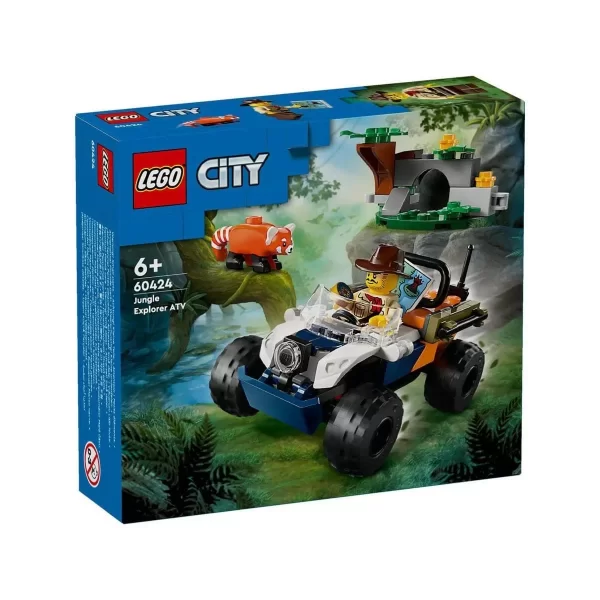 60424 Lego City Orman Kaşifinin Atvli Kırmızı Panda Görevi 92 Parça +6 Yaş