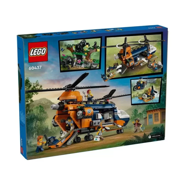 60437 Lego City Orman Kaşifinin Helikopteri Kamp Yerinde 881 Parça +8 Yaş