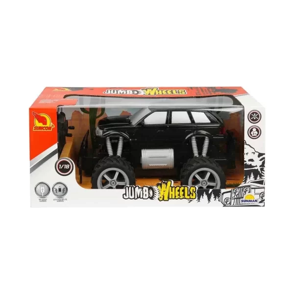 80012 1:18 Uzaktan Kumandalı Jumbo Wheels Usb Şarjlı Araba