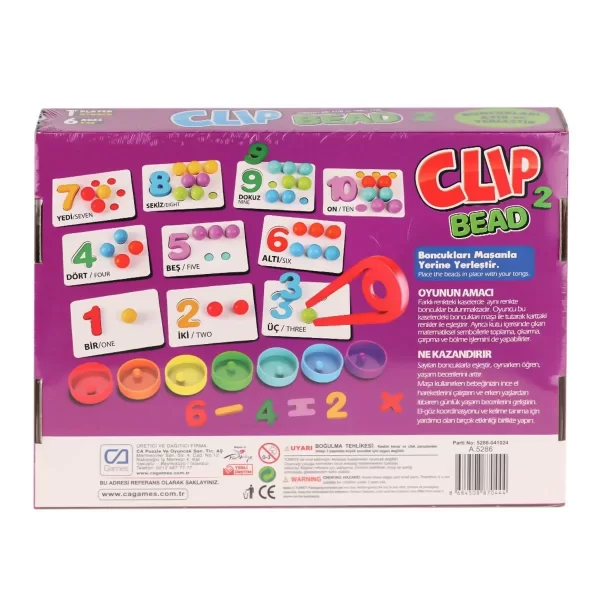 Capls-5286 Clip Bead Kutu Oyunu -ca Games