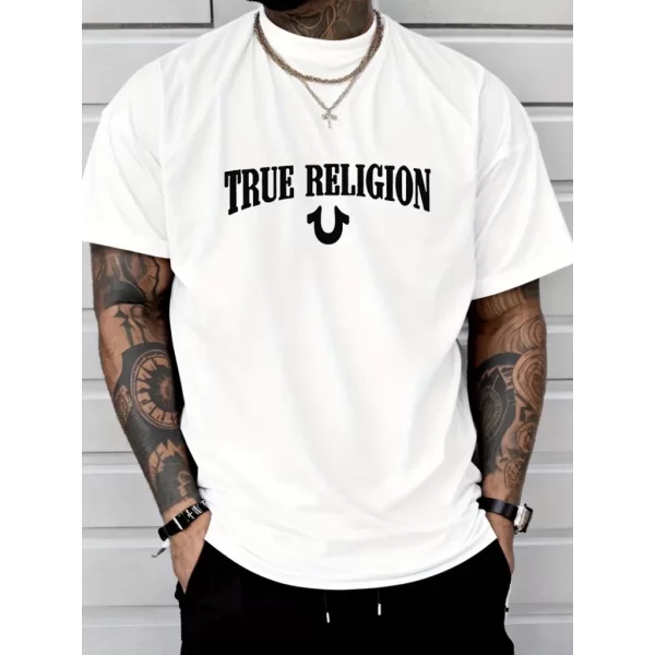 Erkek True Religion Baskılı Süprem T-shirt