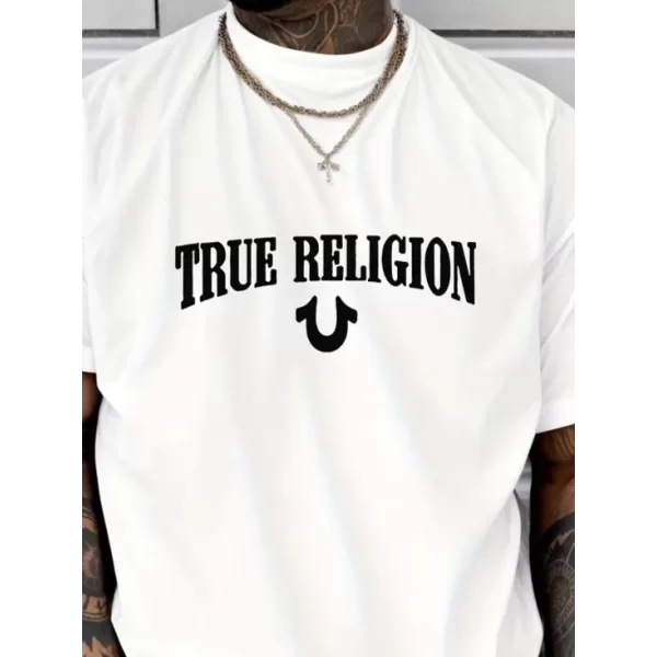 Erkek True Religion Baskılı Süprem T-shirt