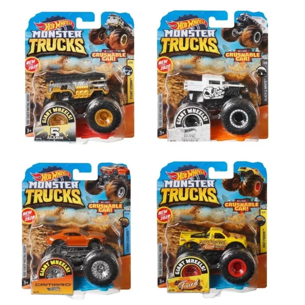 Fyj44 Hot Wheels, Monster Trucks 1:64 Arabalar