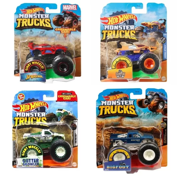 Fyj44 Hot Wheels, Monster Trucks 1:64 Arabalar