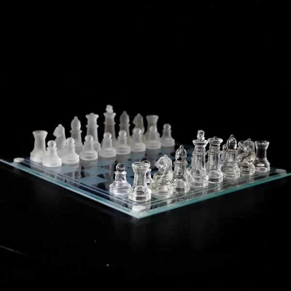 Glass Chess Cam Satranç Takımı (35 Cm X 35 Cm)