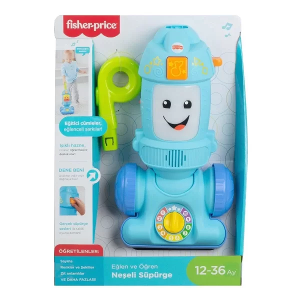 Gtw19 Fisher-price® Eğlen Ve Öğren Neşeli Süpürge / Türkçe / 12-36 Ay