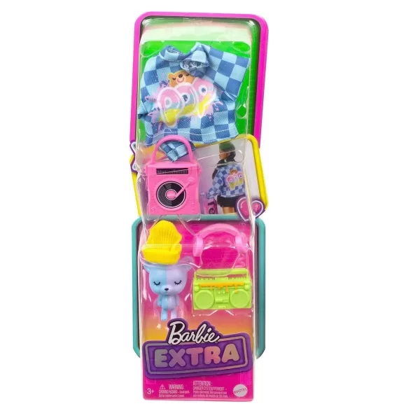 Hdj38 Barbie Extra Hayvan Dostları Ve Kıyafet Paketleri