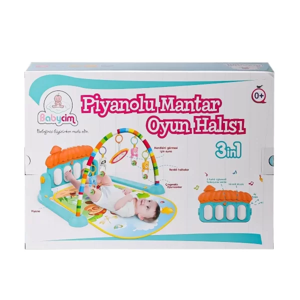 He0639 Babycim Mantar Piyaonolu Halı