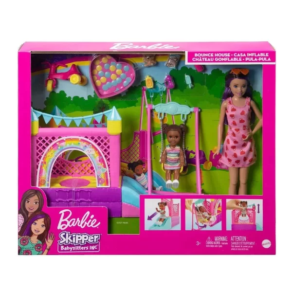 Hhb67 Barbie  Bebek Bakıcısı Skipper Oyun Evi Seti