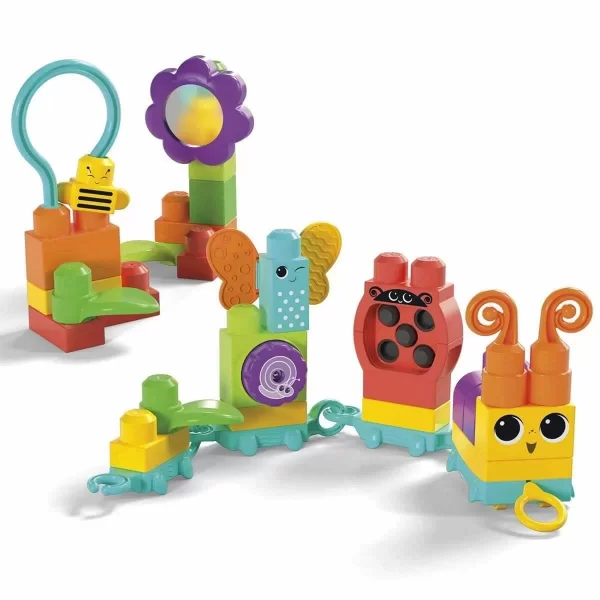 Hkn44 Mega Bloks® Hareketli Duyusal Gelişim Tırtılı 30 Parça +1 Yaş