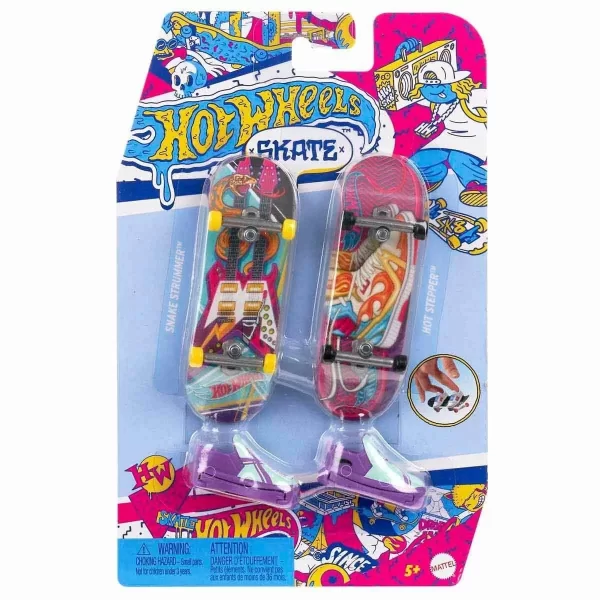 Hxl17 Hot Wheels Skate Retro Temalı İkili Parmak Kaykay Ve Ayakkabı Paketi