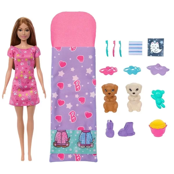 Hxn01 Barbie Ve Köpekçikleri Pijama Partisi