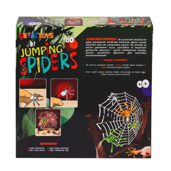 Js Jumping Spider Eğlenceli Aile Kutu Oyunları -gepettoys