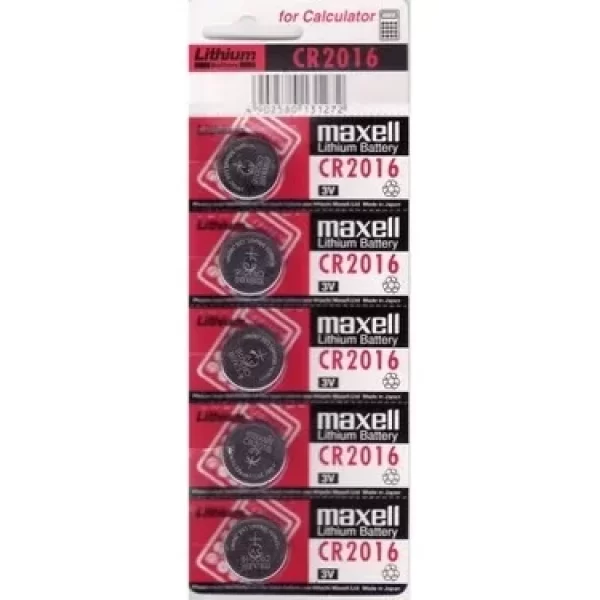 Maxell Cr2016 3v Lityum Düğme Pil 5li Paket