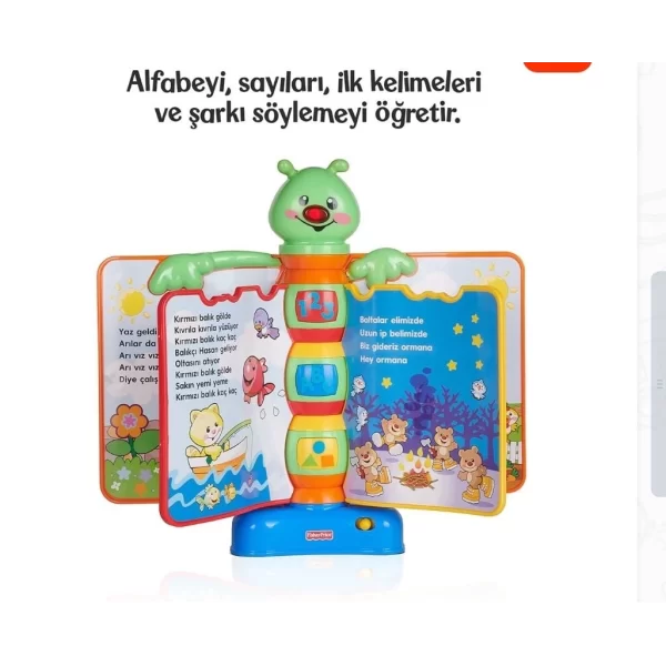 N3835 Fisher-price® Eğlen Ve Öğren Eğitici Masalcı Tırtıl / Türkçe / +6 Ay