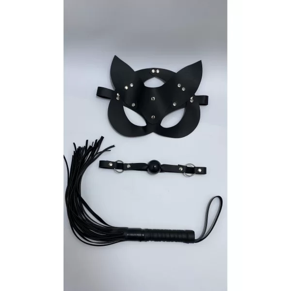 Siyah ,Maske,Ağız Topu,Maske 3Lü Set 800227