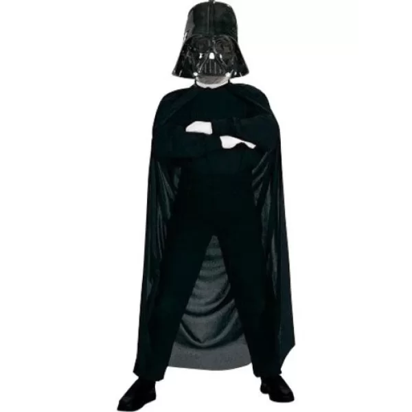 Star Wars Darth Vader Çocuk Pelerin + Pantolon + Maske 3 Parça Kostüm Set