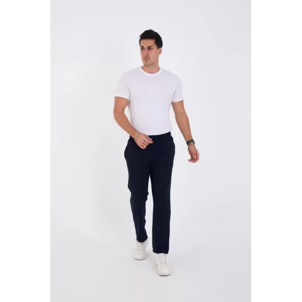 Unisex Üç İplik Basic Eşofman Pantolon - Lacivert