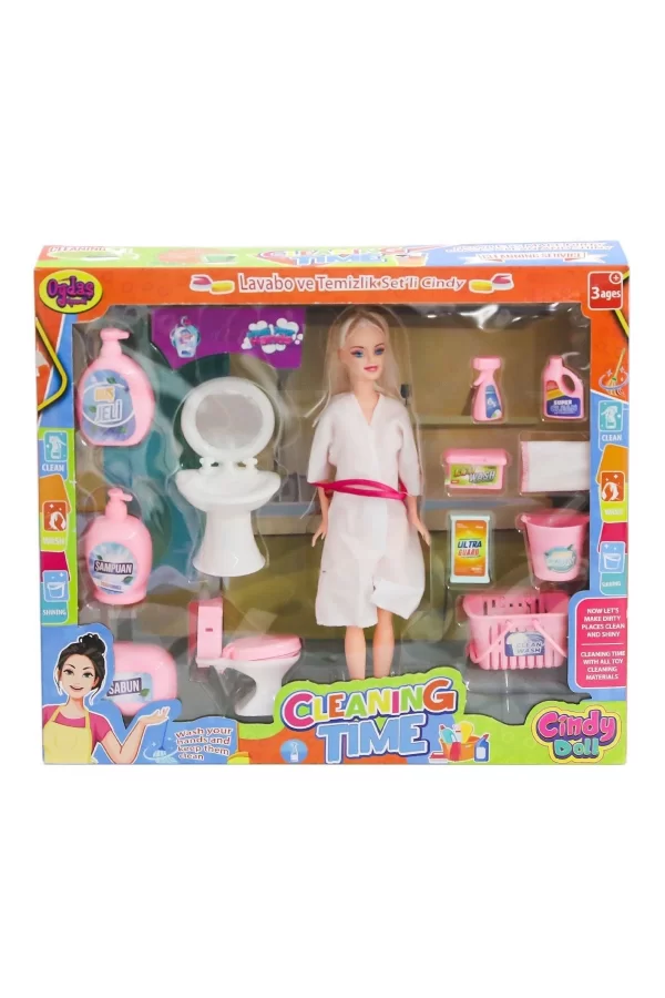02452 Cindy Doll Bebek Lavabo Ve Temizlik Seti  -oydaş Oyuncak
