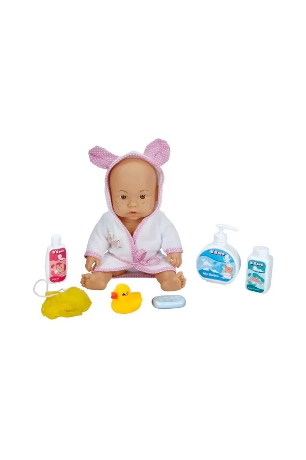 030031 Sunman, Bebelou Banyo Zamanı Bebek Seti, 35 Cm / +3 Yaş