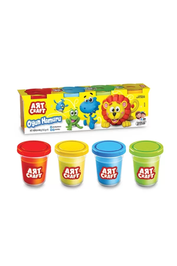 03281 Art Craft 4lü Oyun Hamuru / 488 Gr