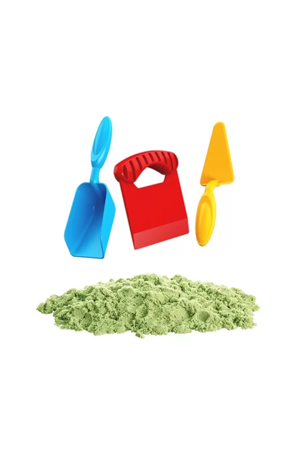 03692 Aksesuarlı Yeşil Kinetik Oyun Kumu 1000 Gr