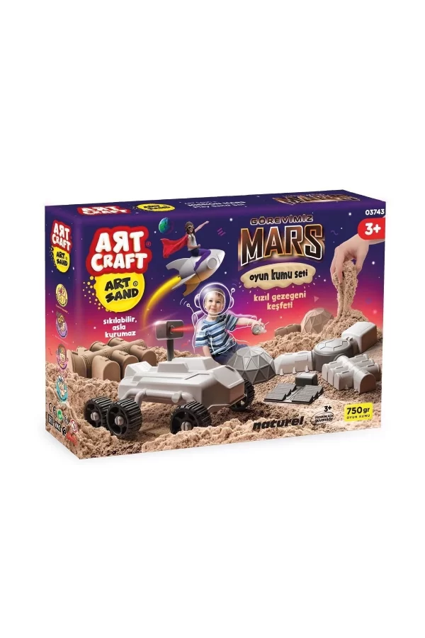 03743 Artcraft Görevimiz Mars Oyun Kum Set 750 Gr