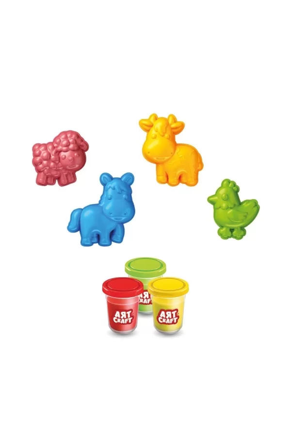03993 Art Craft Çiftlik Hayvanları Hamur Set 168 Gr -fentoys