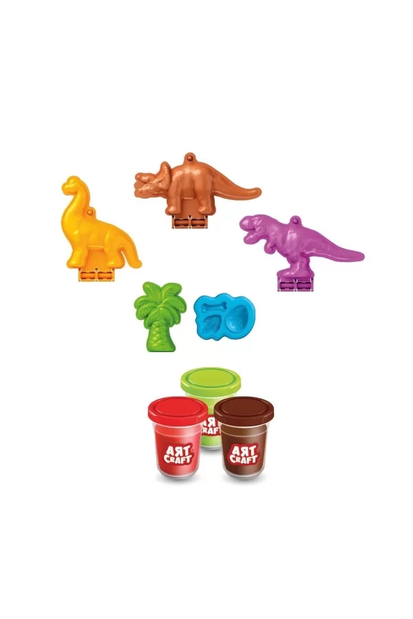 03996 Art Craft Dinozorlar Hamur Set 168 Gr -fentoys