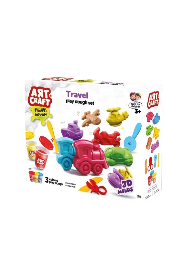 03998 Art Craft Seyahat Araçları Hamur Set 168 Gr -fentoys