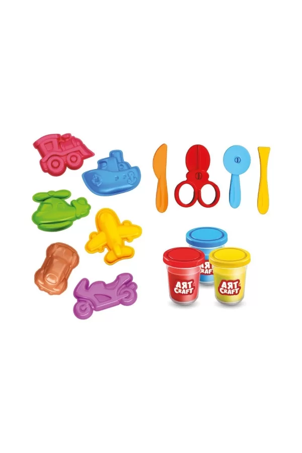 03998 Art Craft Seyahat Araçları Hamur Set 168 Gr -fentoys