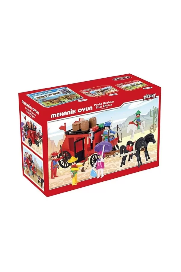 04 002 Mini Mekanik Seri 2 Posta Arabası -pilsan Oyuncak