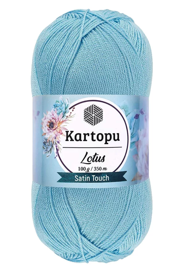 1 Adet Lotus Bikini Büstiyer Bluz Örgü İpi  K537 Bebe Mavi