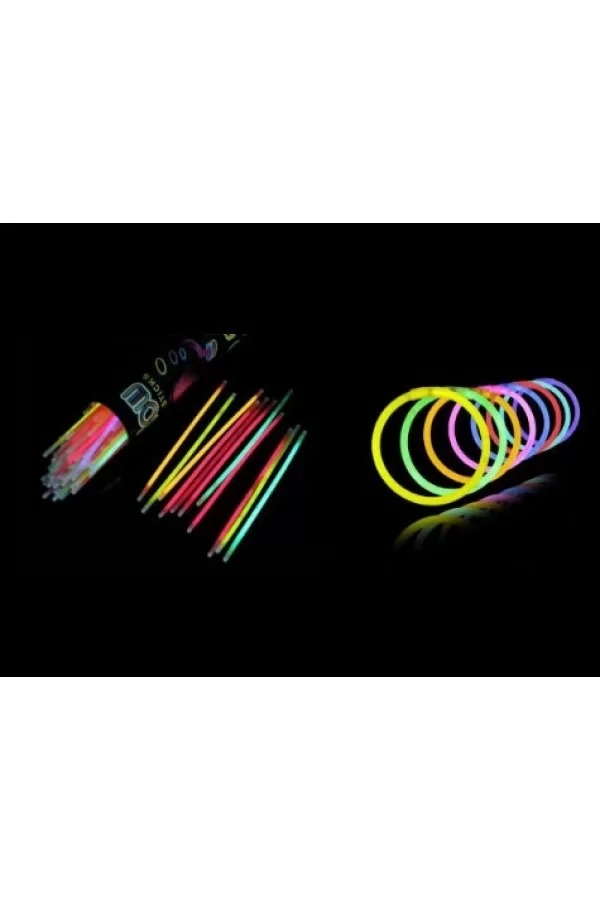 10 Adet Glow Stick Bracelet Fosforlu Kırılan Çubuk Bileklik